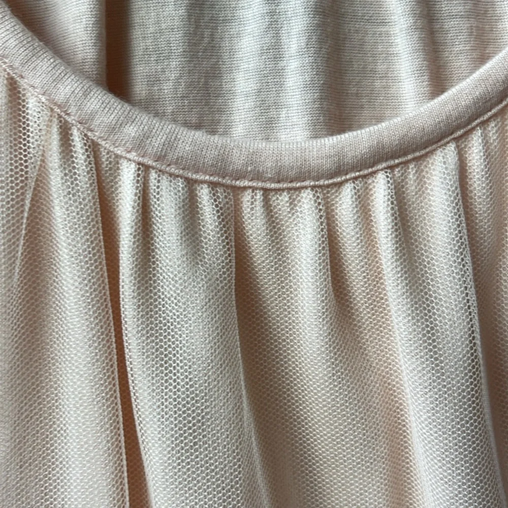 LOFT pink sequin beaded tulle tank cami top ballet peach pink size small - Picture 4 of 7